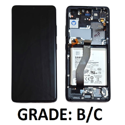 USED LCD SCREEEN DISPLAY SAMSUNG GALAXY S21 ULTRA 5G G998  BLACK - GRADE BC