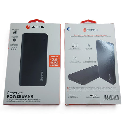 POWERBANK GRIFFIN 8000MAH - RETAIL PACKED