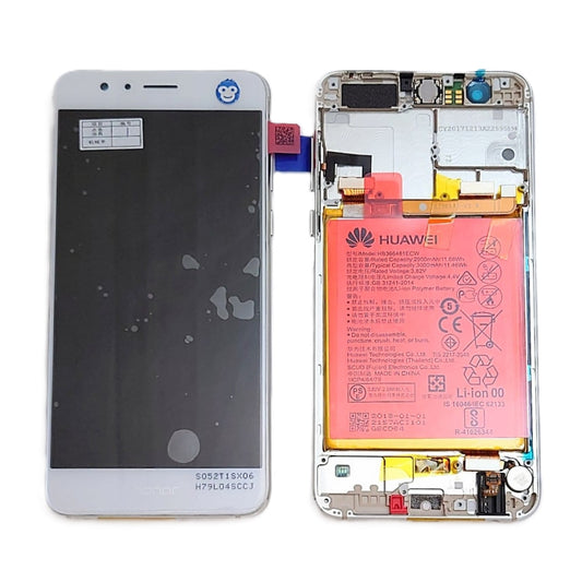 Huawei Honor 8 LCD in White with frame 02350UEN - NEW