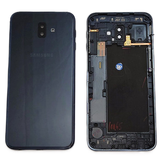 BACK BATTERY REAR COVER CAMERA LENS SAMSUNG GALAXY j6 PUS J610 BLACK - GRADE AB