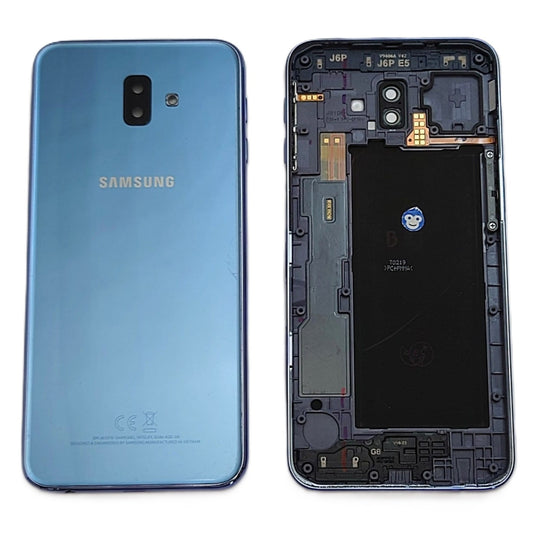 BACK BATTERY REAR COVER CAMERA LENS SAMSUNG GALAXY j6 PUS J610 GREY - GRADE AB