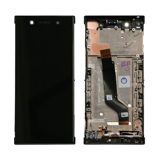 LCD SCREEN IN FRAME SONY XPERIA XA1 ULTRA BLACK - GRADE AB