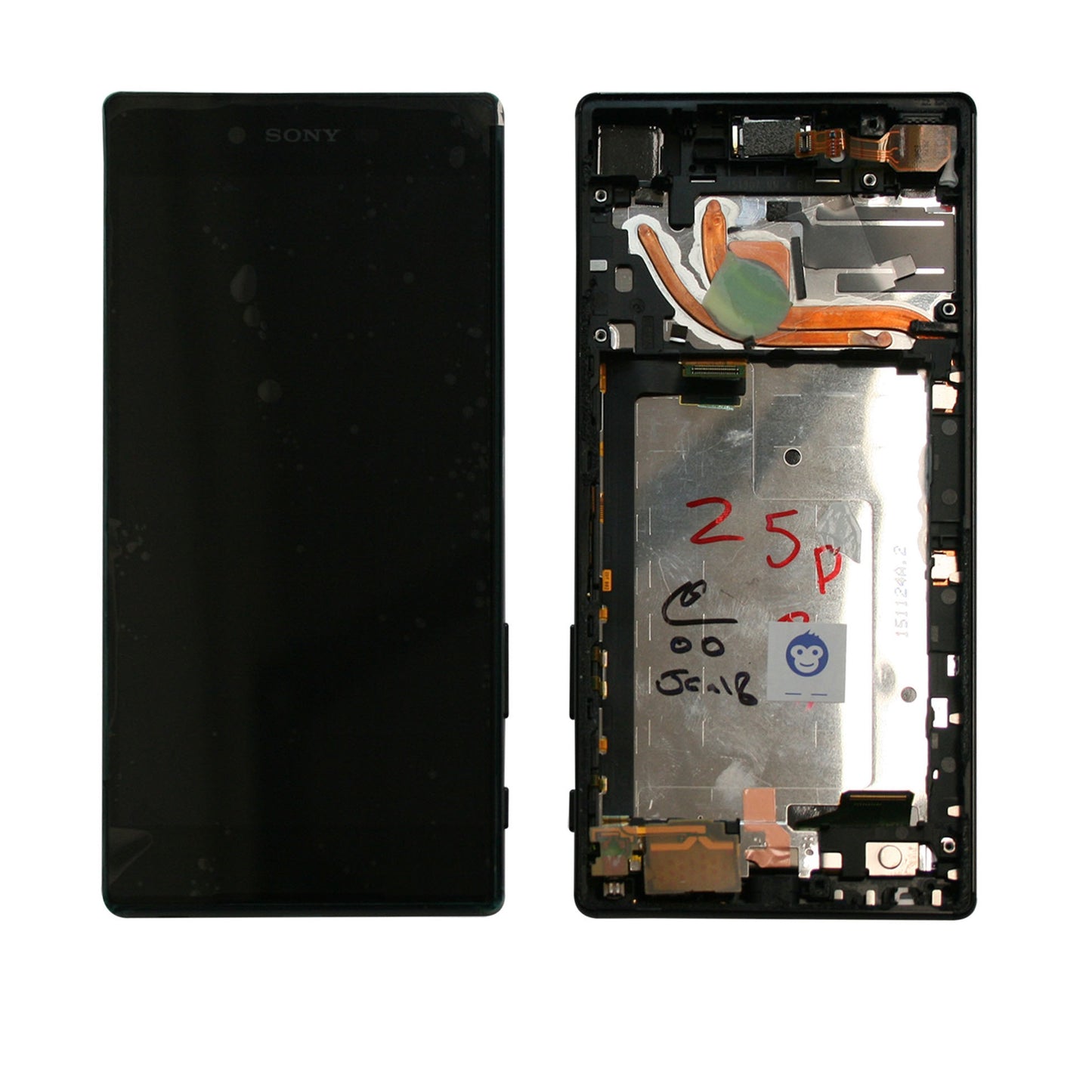 LCD SCREEN IN FRAME SONY XPERIA Z5 PREMIUM BLACK - GRADE AB