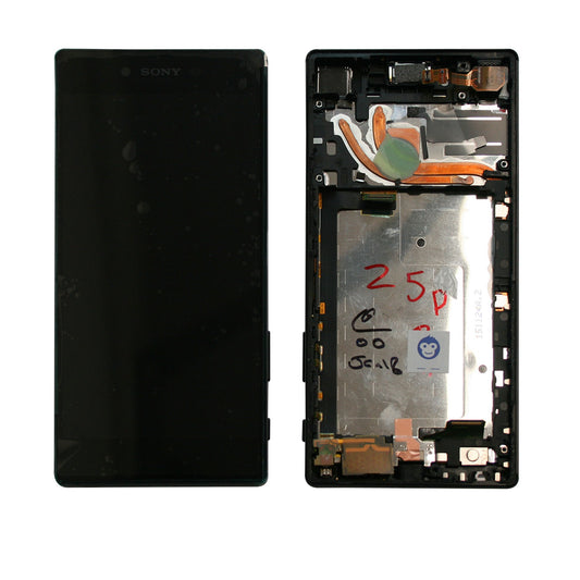 LCD SCREEN IN FRAME SONY XPERIA Z5 PREMIUM BLACK - GRADE AB