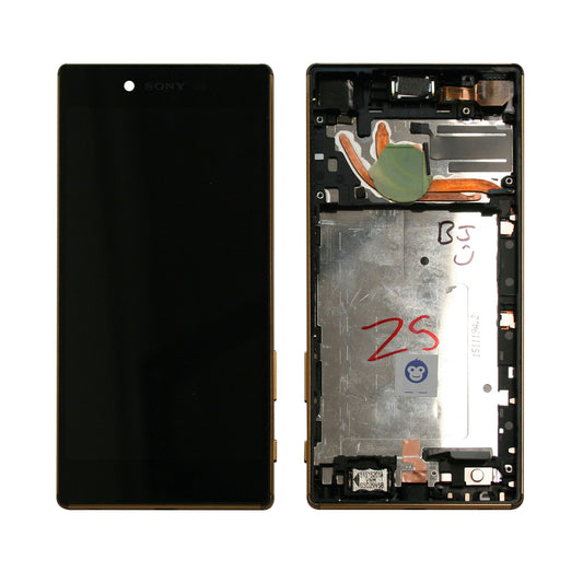 LCD SCREEN IN FRAME SONY XPERIA Z5 PREMIUM GOLD - GRADE AB