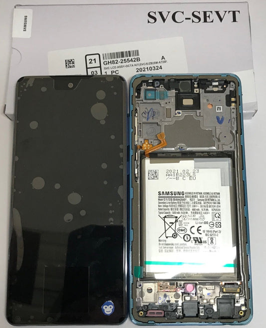 LCD Screen Display Samsung Galaxy A72 4G A725 BLUE WITH BATTERY - NEW