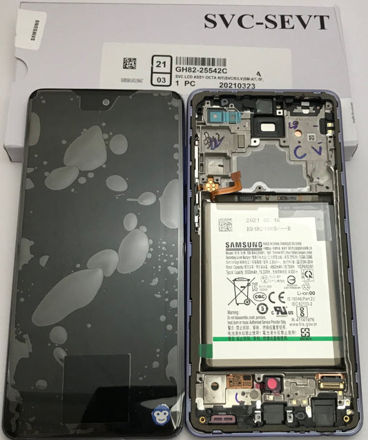 LCD Screen Display Samsung Galaxy A72 4G A725 VIOLET WITH BATTERY - NEW