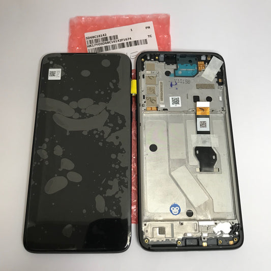 LCD SCREEN DISPLAY WITH FRAME MOTOROLA G8 POWER BLACK XT2041 - NEW