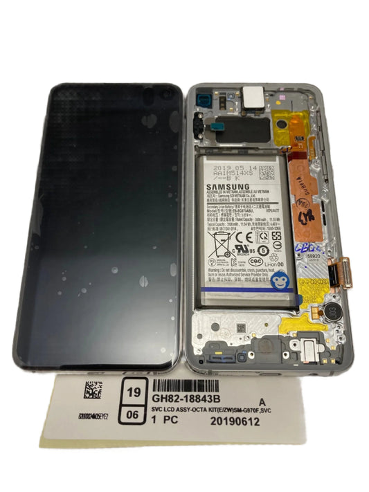 LCD Display Screen Samsung Galaxy S10E G970 Prism White WITH BATTERY - NEW / NO BOX