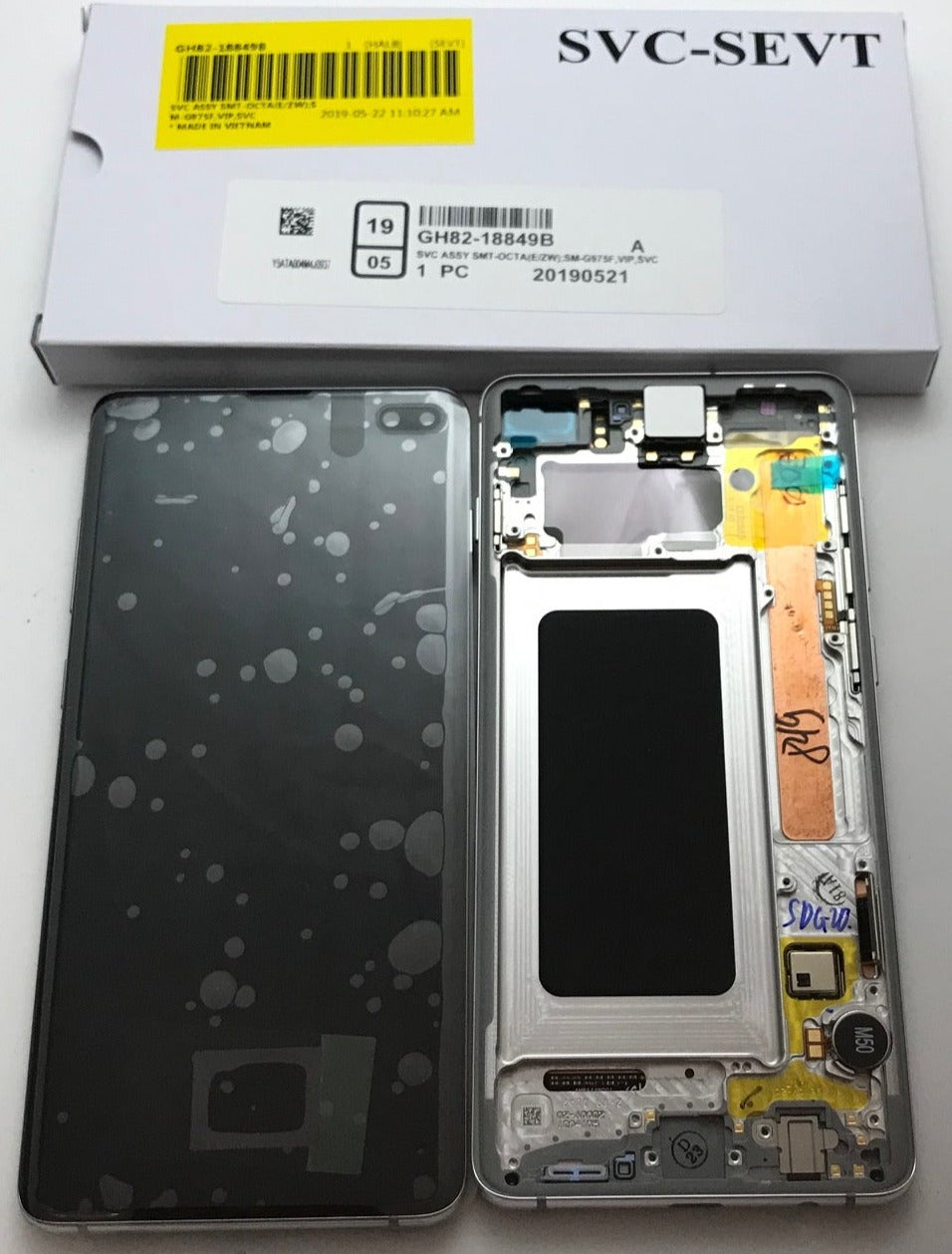 LCD SCREEN DISPLAY Samsung Galaxy S10+ G975 Prism White / Silver - NEW