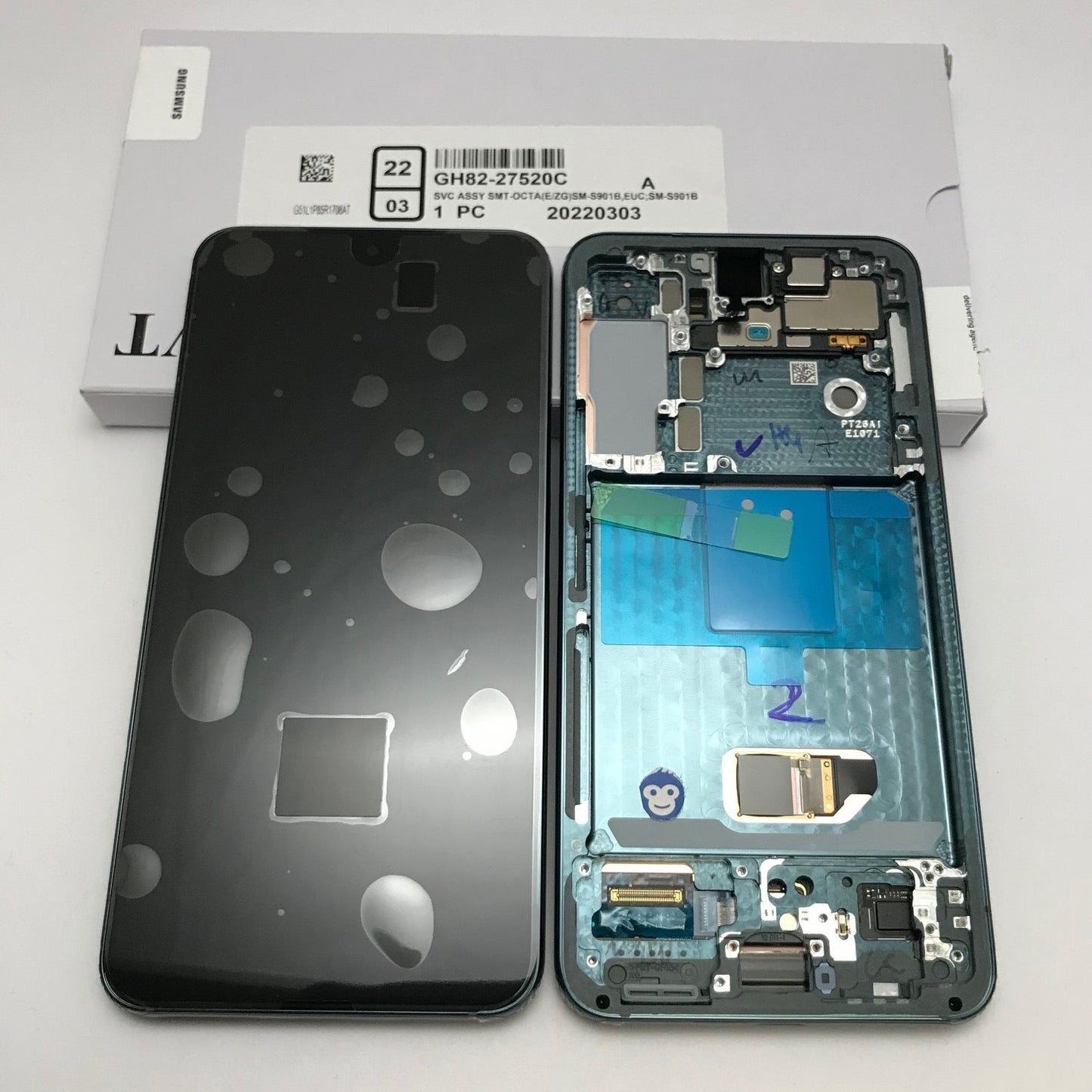 LCD Screen Display Samsung Galaxy S22 S901 GREEN (No front cam) - NEW