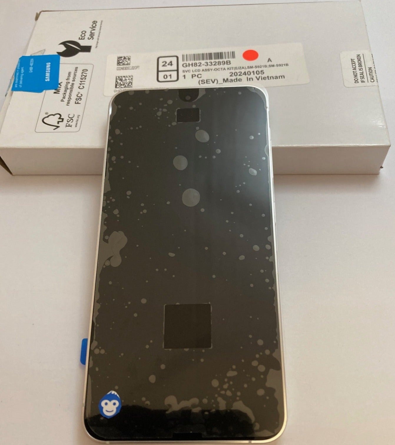 LCD SCREEN DISPLAY Samsung Galaxy S24 S921 Marble Grey with battery - NEW