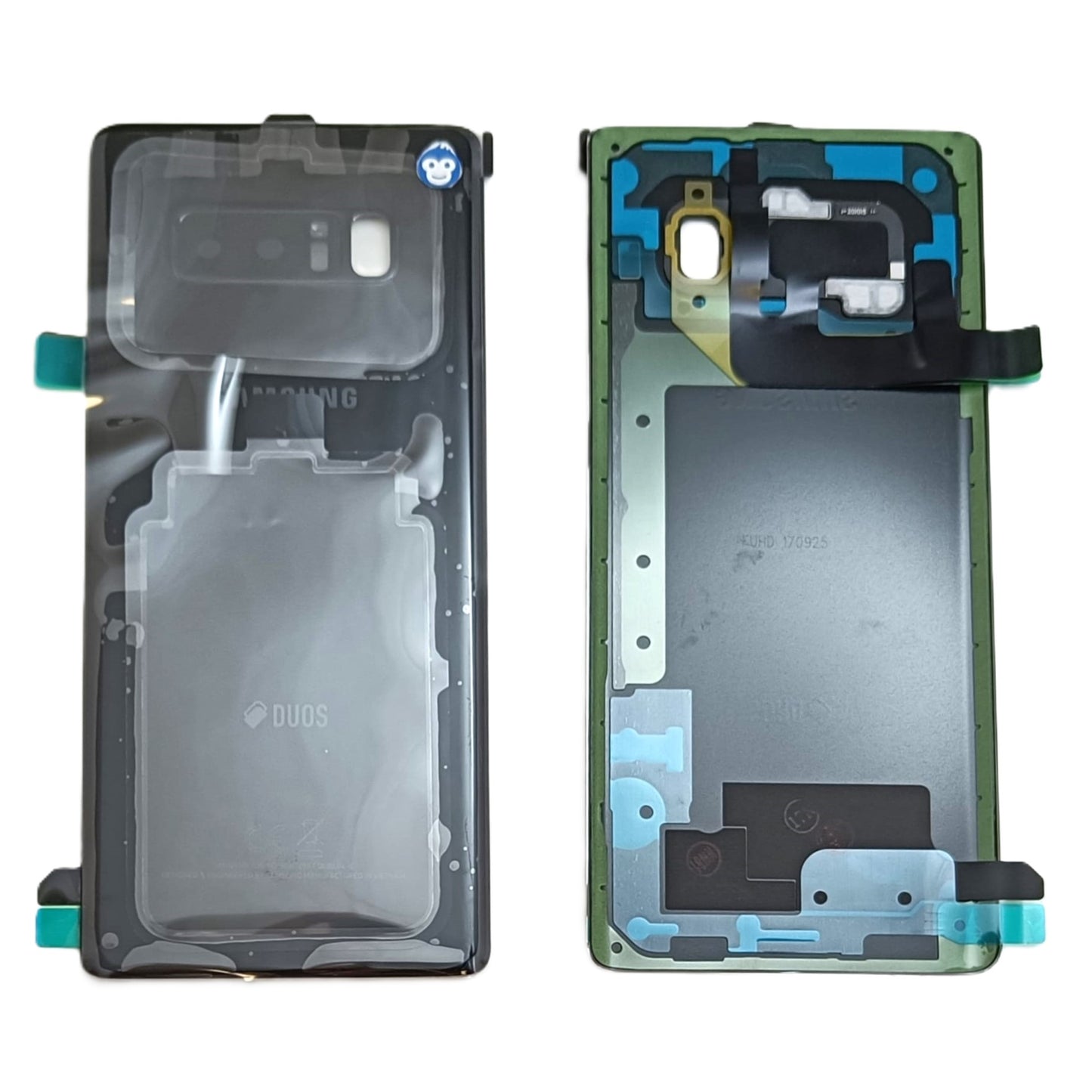 BACK BATTERY REAR COVER CAMERA LENS SAMSUNG GALAXY NOTE 8 N950 DUOS BLACK - NEW