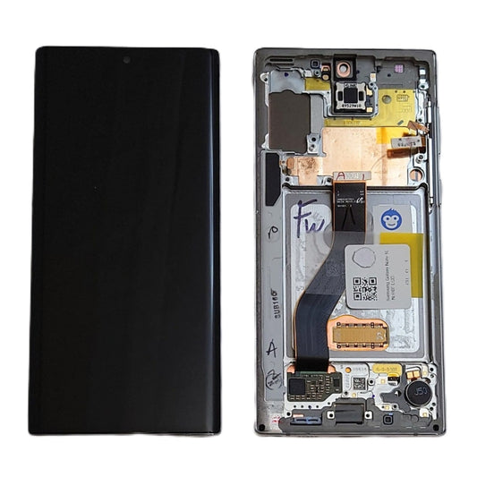 LCD Screen Display Samsung Galaxy Note 10 N970 Silver (Aura Glow) - GRADE AB