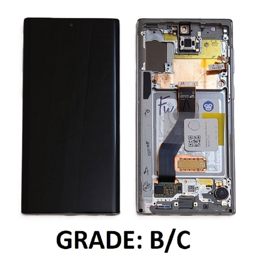 LCD Screen Display Samsung Galaxy Note 10 N970 Silver (Aura Glow) - GRADE BC