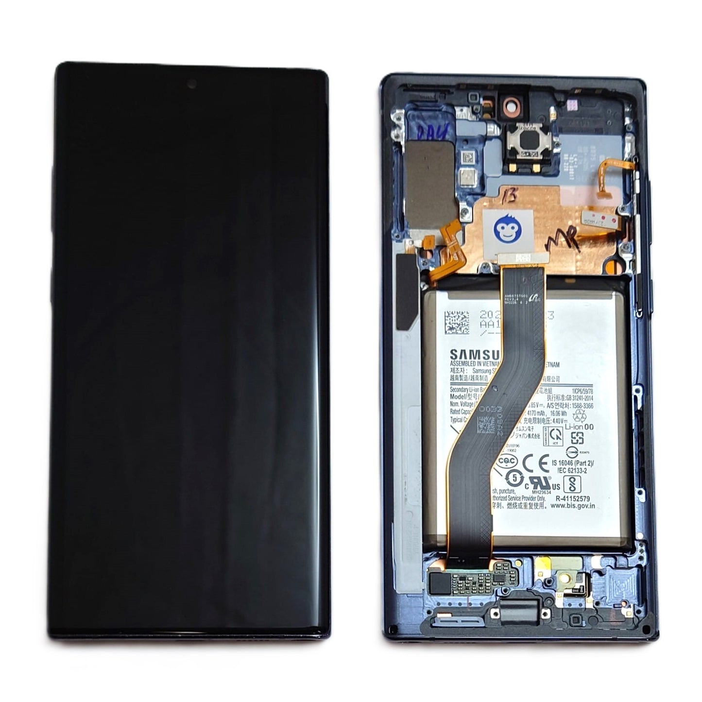 LCD Screen Display Samsung Galaxy Note 10 Plus N975 / N976 Black - GRADE AB