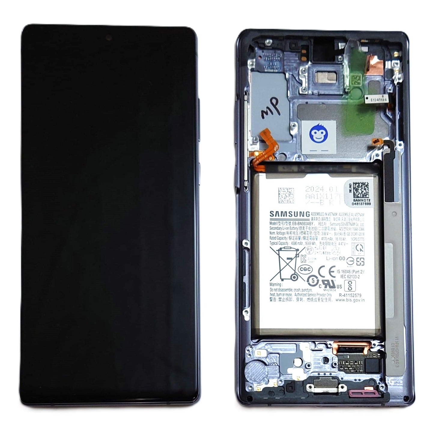 LCD Screen Display SAMSUNG GALAXY NOTE 20 N980 N981 GREY - GRADE AB