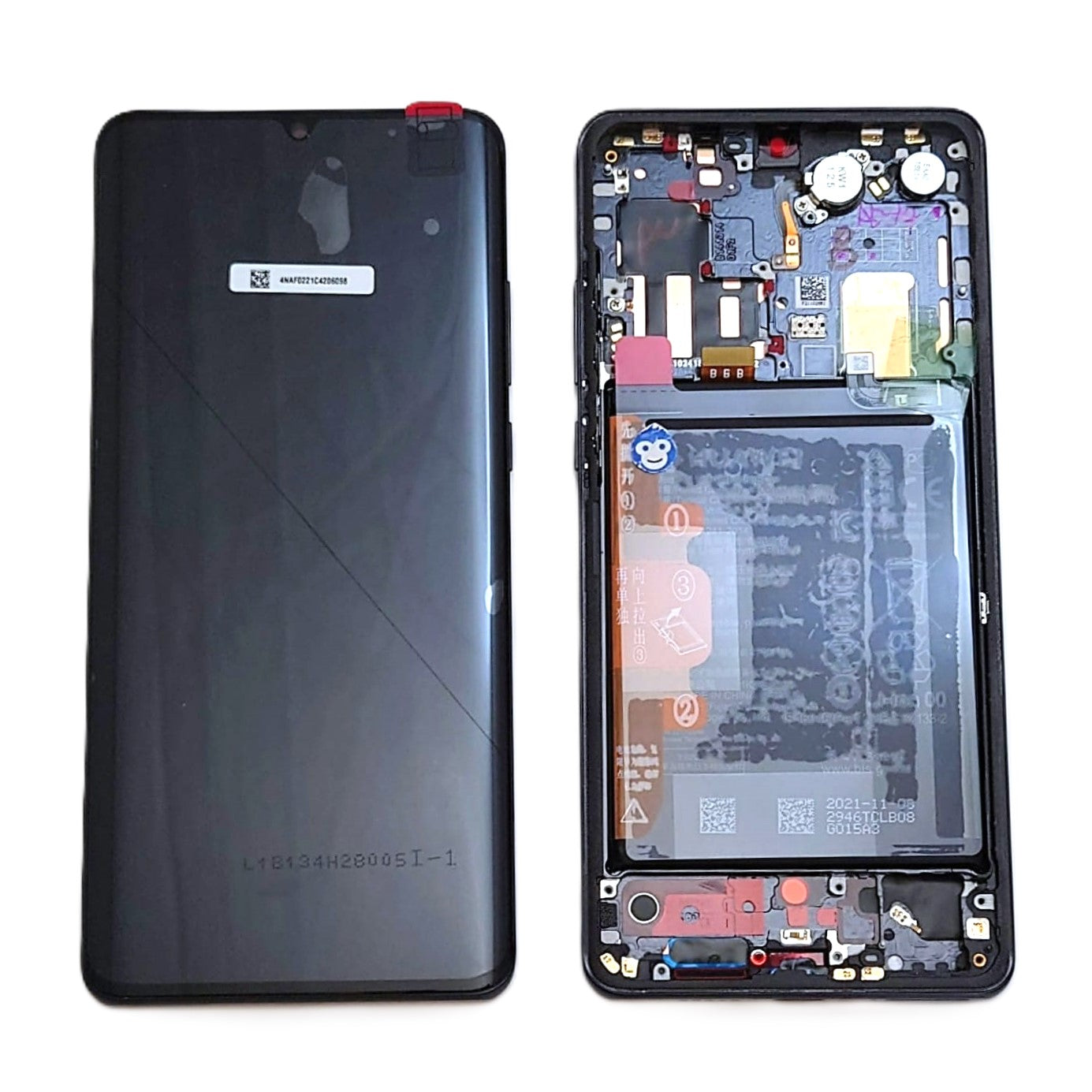 LCD display screen Huawei P30 Pro in frame Black 02354NAF with Battery - HUAWEI REFURB