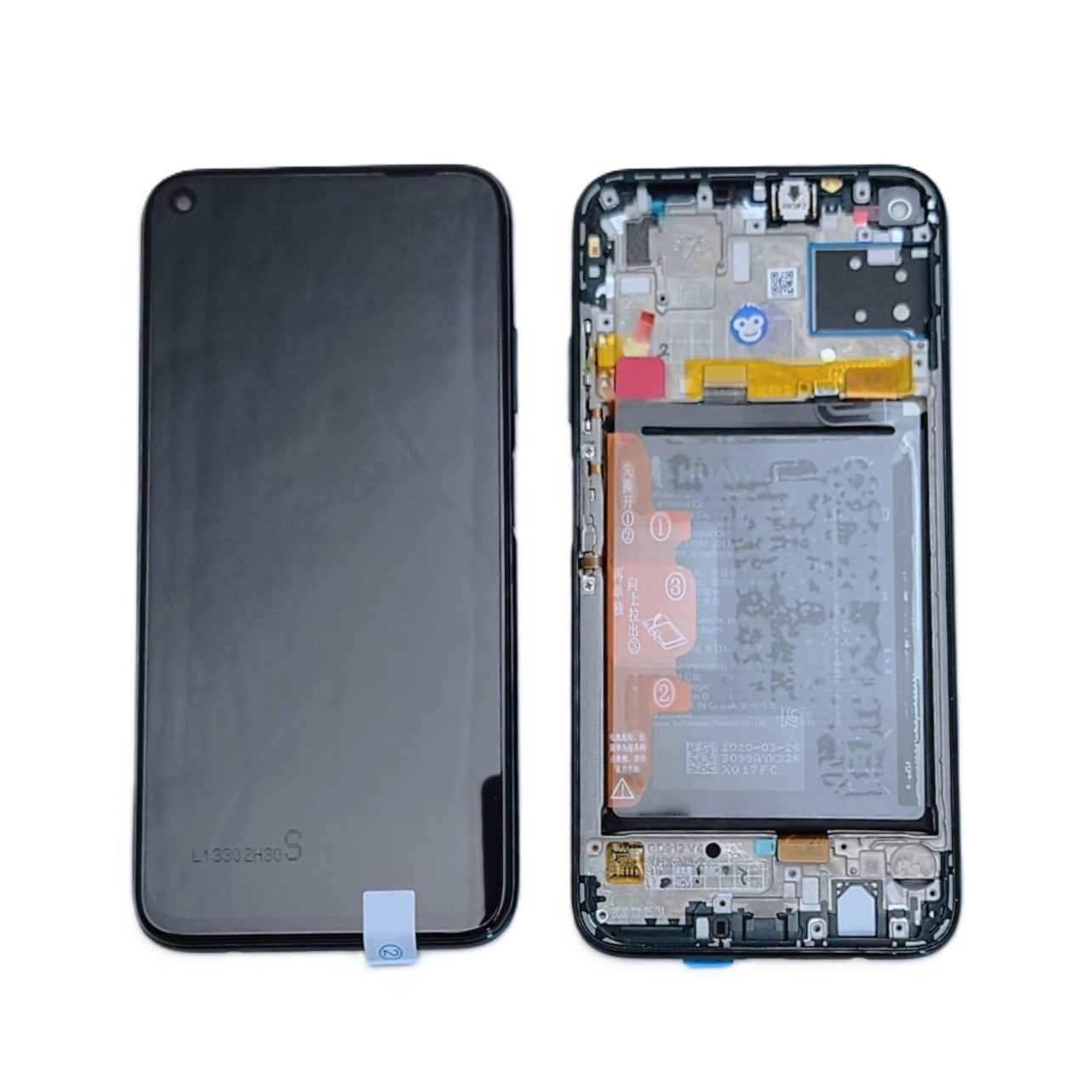 LCD display screen Huawei p40 Lite in frame Green 02353KGA - NEW