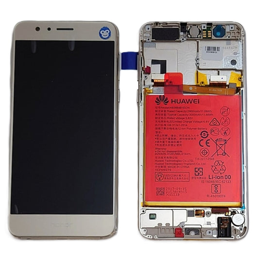 Huawei Honor 8 LCD in Gold with frame 02350USE - NEW