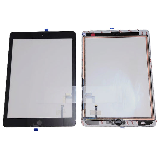 GENERIC TOUCH SCREEN FOR IPAD AIR 1 BLACK WITH HOME BUTTON & ADHESIVE