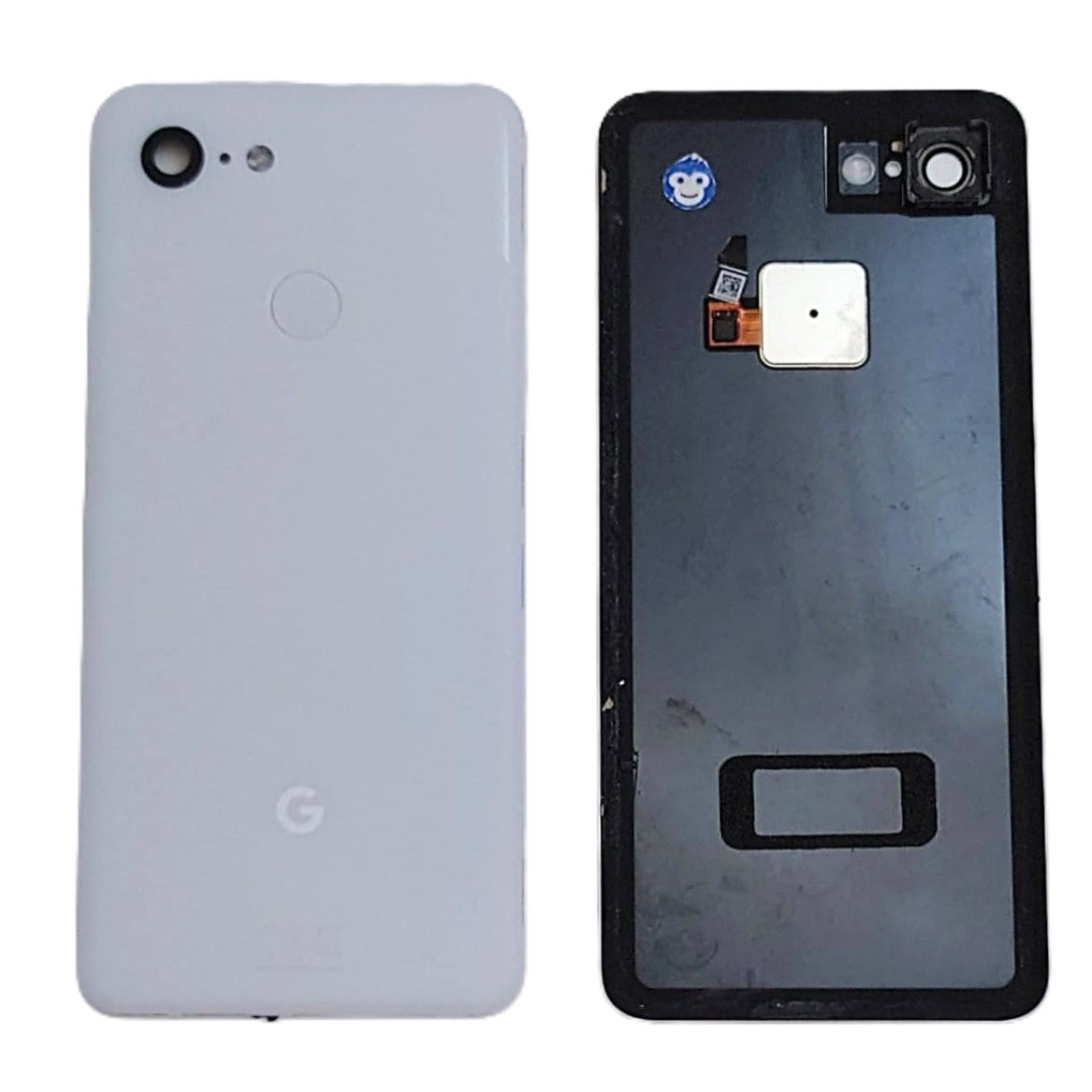 Rear Back Cover Camera lens Google Pixel 3 White - GRADE AB