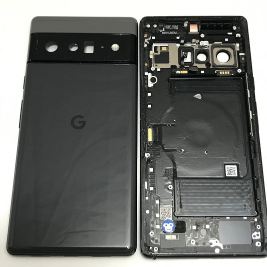 BACK HOUSING CHASSIS CAMERA LENS GOOGLE PIXEL 6 PRO BLACK - GRADE AB