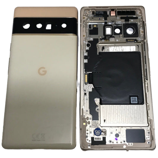 BACK HOUSING CHASSIS CAMERA LENS GOOGLE PIXEL 6 PRO YELLOW - GRADE AB
