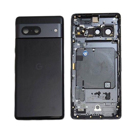 BACK HOUSING CHASSIS CAMERA LENS GOOGLE PIXEL 7 BLACK - GRADE AB