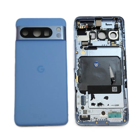BACK HOUSING CHASSIS CAMERA LENS GOOGLE PIXEL 8 PRO BAY (BLUE) - GRADE AB