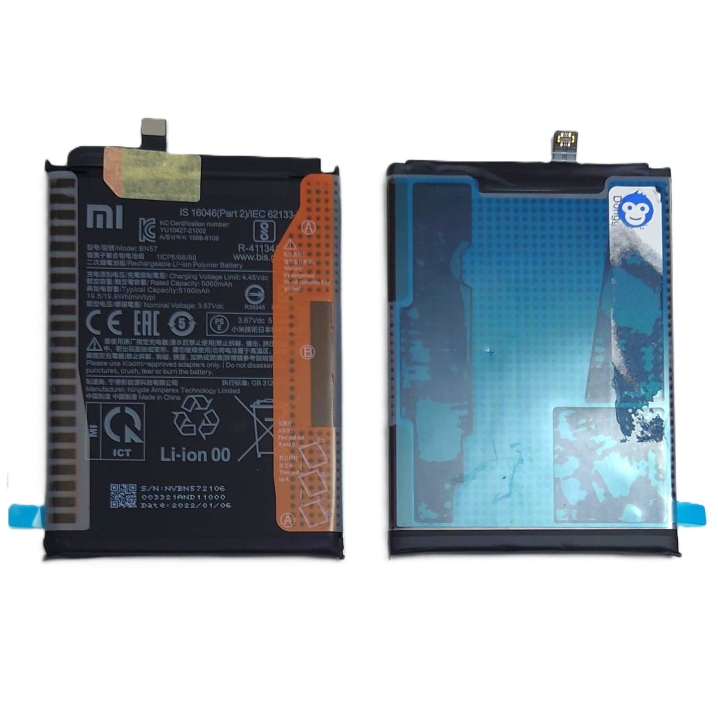 INTERNAL BATTERY XIAOMI POCO X3 / X3 PRO BN57 - NEW