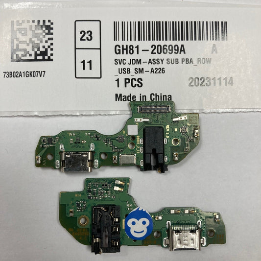CHARGER PORT PCB BOARD FOR SAMSUNG GALAXY A22 5G A226 - NEW