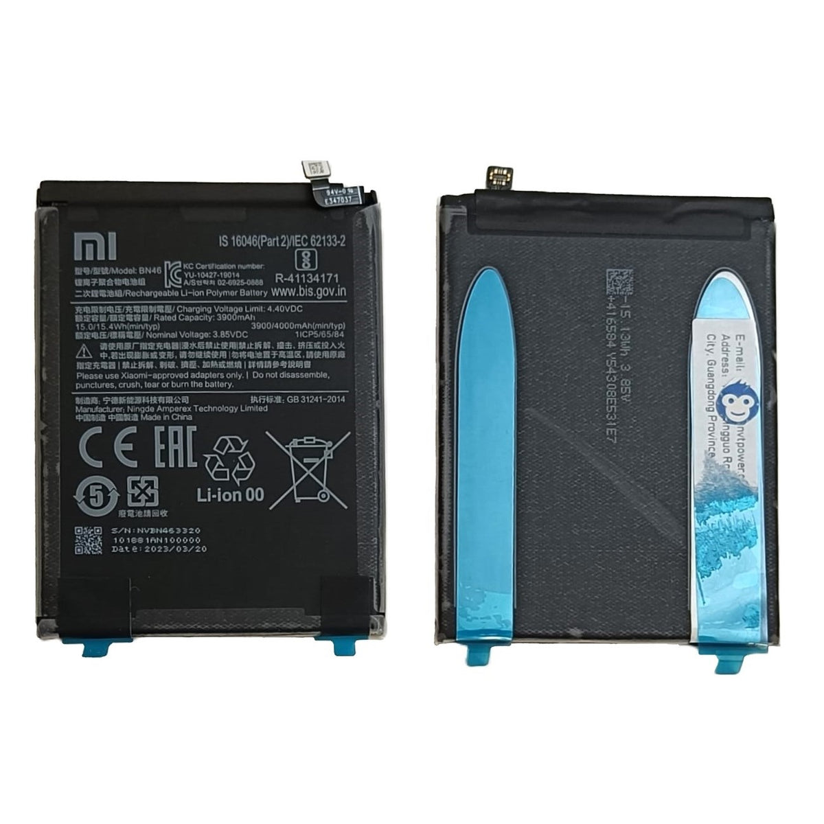 INTERNAL BATTERY XIAOMI REDMI NOTE 8 / 8T BN46 - NEW