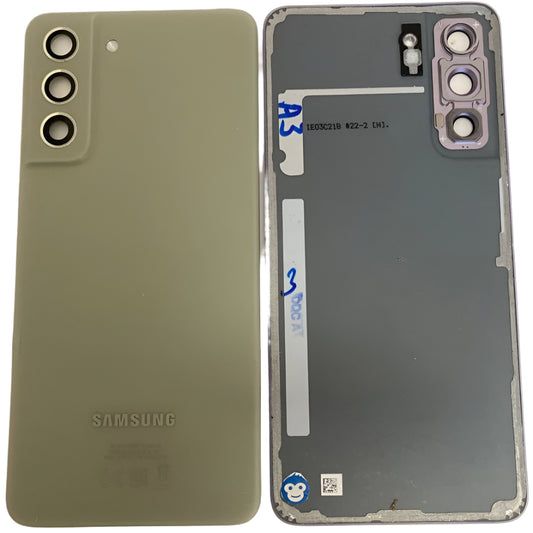 BACK BATTERY REAR COVER PANEL CAMERA LENS SAMSUNG GALAXY S21 FE G990 GREEN - GRADE AB