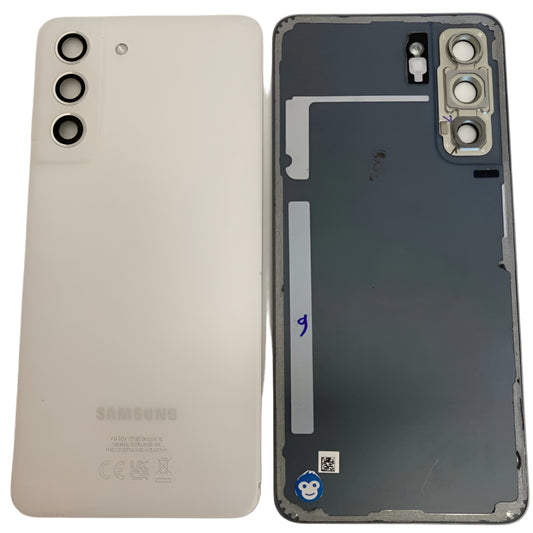 BACK BATTERY REAR COVER PANEL CAMERA LENS SAMSUNG GALAXY S21 FE G990 White - GRADE AB