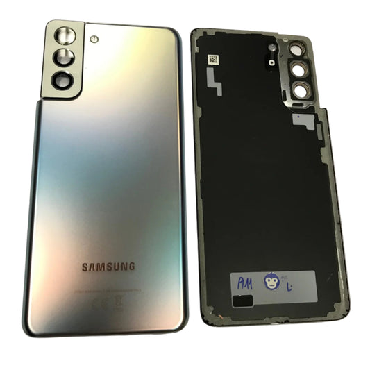 BACK BATTERY REAR COVER PANEL CAMERA LENS SAMSUNG GALAXY S21 PLUS / S21+ 5G G996 SILVER (WHITE)  - GRADE AB