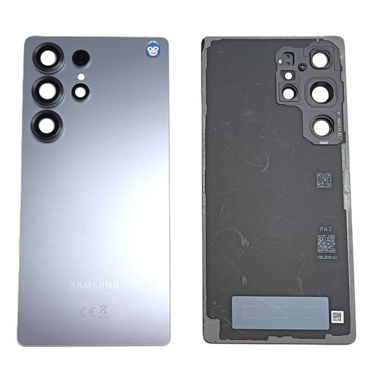 Back cover glass camera lens Samsung Galaxy S25 Ultra Titanium SilverBlue - GRADE AB