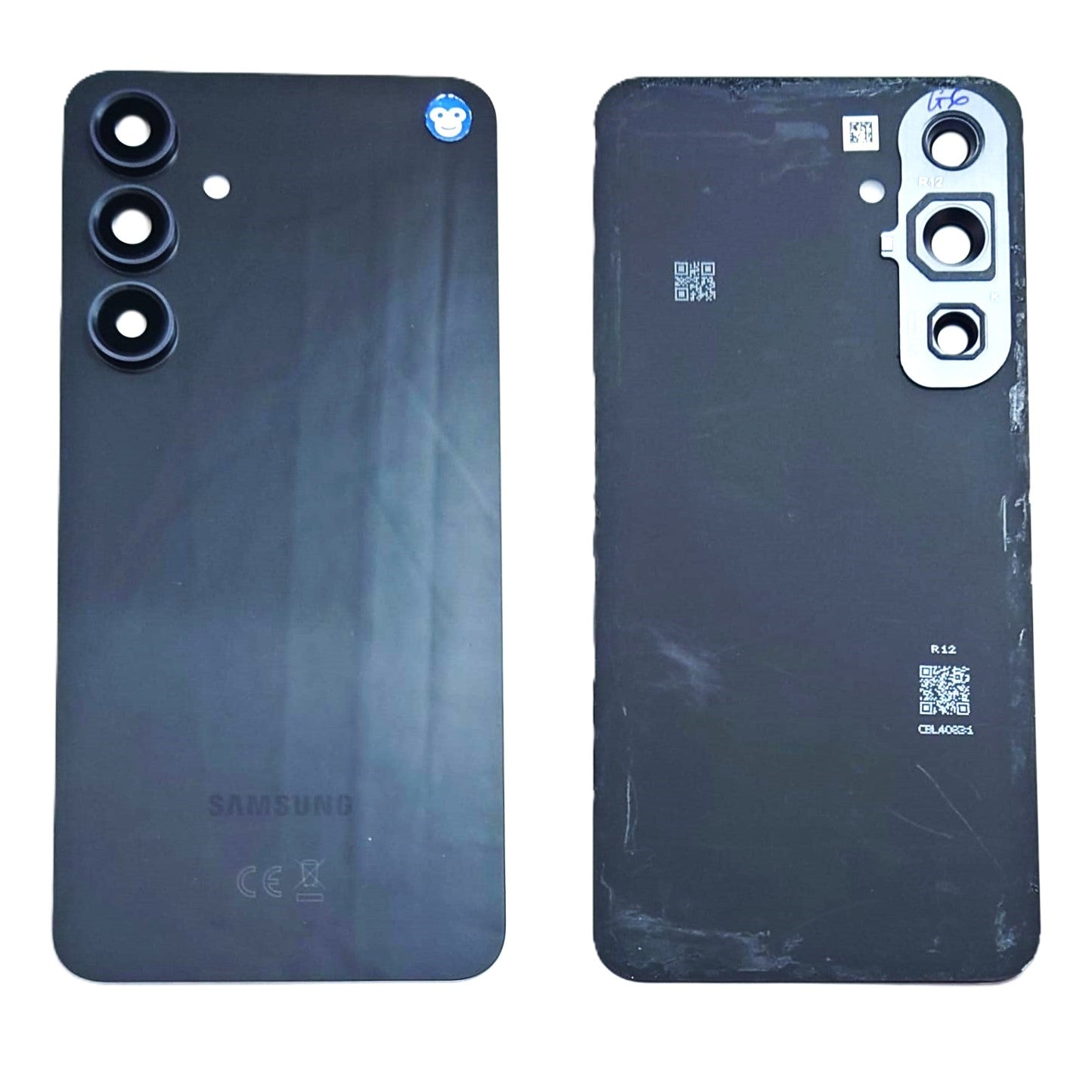 Back Battery Cover Samsung Galaxy S721 S24 FE Black Camera Lens - GRADE AB