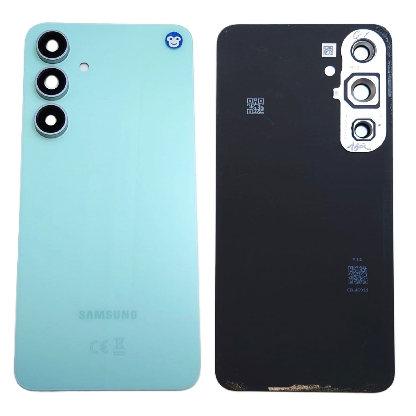 Back Battery Cover Samsung Galaxy S721 S24 FE Green Camera Lens - GRADE AB