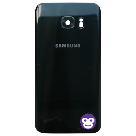 BACK BATTERY REAR COVER PANEL CAMERA LENS  SAMSUNG GALAXY G935F S7 EDGE BLACK - GRADE AB