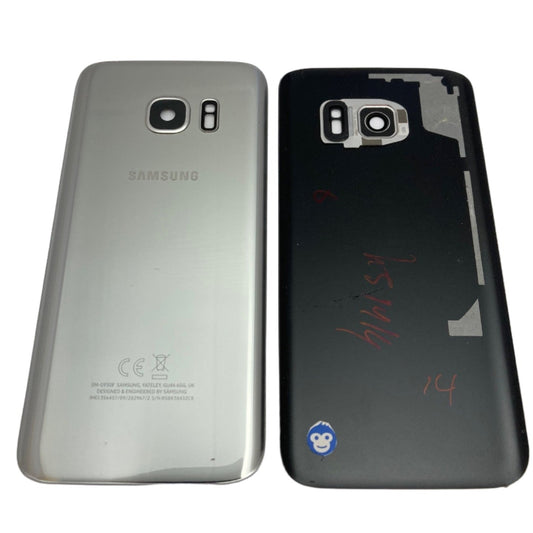 BACK BATTERY REAR COVER PANEL CAMERA LENS  SAMSUNG GALAXY G930F S7 SILVER -GRADE AB