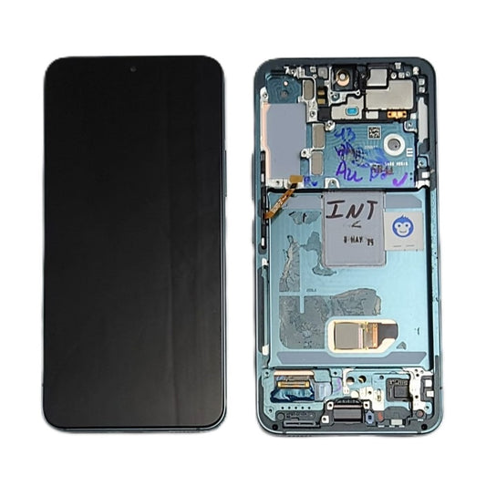 USED LCD SCREEEN DISPLAY SAMSUNG GALAXY S22 S901 GREEN  - GRADE AB