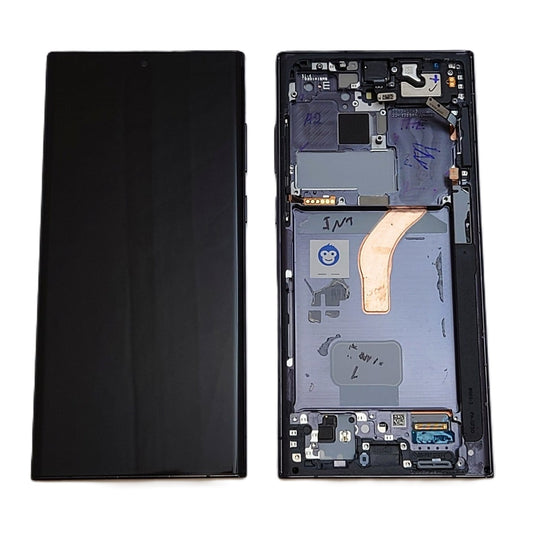 USED LCD SCREEEN DISPLAY SAMSUNG GALAXY S22 ULTRA S908 BLACK  - GRADE AB