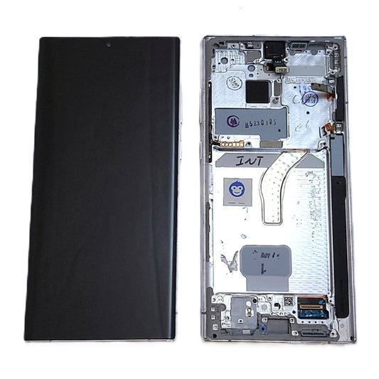 USED LCD SCREEEN DISPLAY SAMSUNG GALAXY S22 ULTRA S908 WHITE  - GRADE AB