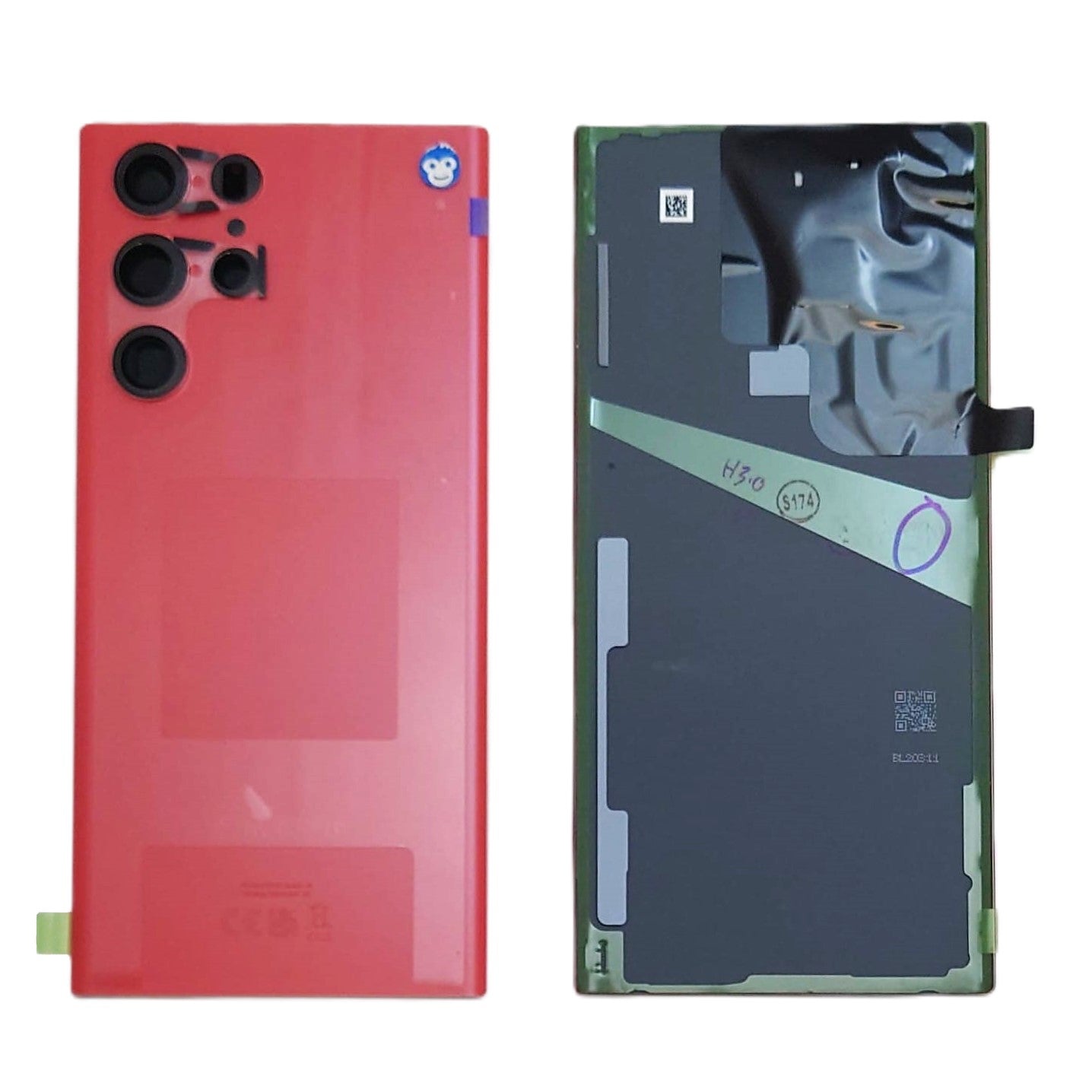BACK BATTERY REAR COVER PANEL CAMERA LENS SAMSUNG GALAXY S22 ULTRA S908 RED - NEW