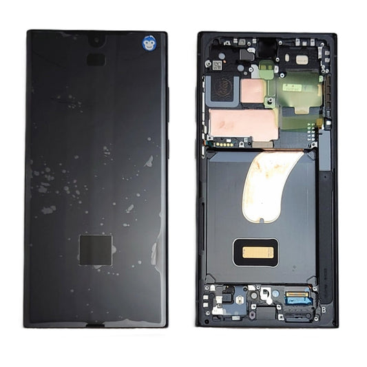 LCD DISPLAY SCREEN SAMSUNG GALAXY S23 ULTRA S918 GRAPHITE GREY / RED - NEW