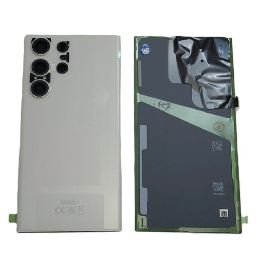 BACK BATTERY REAR COVER PANEL CAMERA LENS SAMSUNG GALAXY S23 ULTRA S918 CREAM (WHITE) - NEW