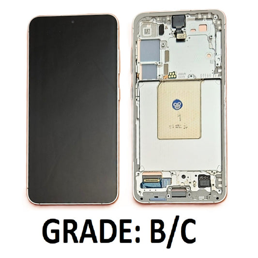 LCD SCREEN DISPLAY Samsung Galaxy S24 S921 Marble Grey (White / Silver) - GRADE BC