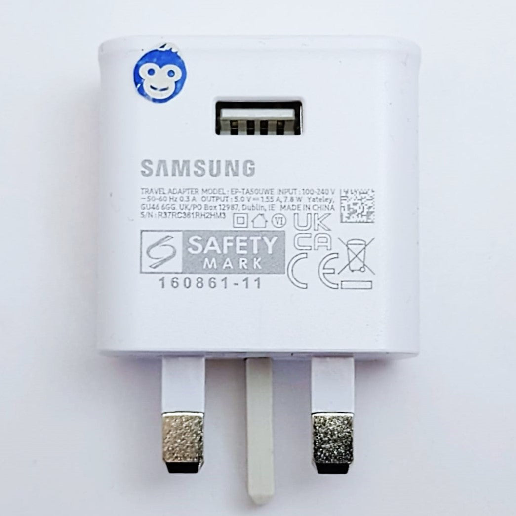 PLUG (ADAPTOR) USB SAMSUNG TA50 WHITE - NEW