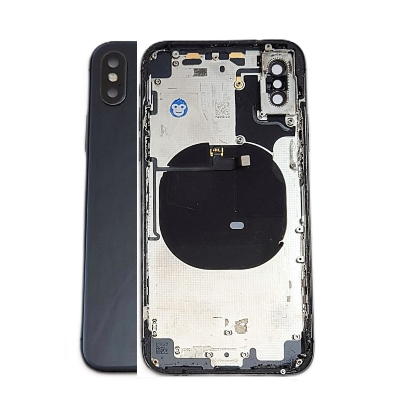 IPHONE X BLACK FRAME GREY CHASSIS HOUSING - GRADE AB